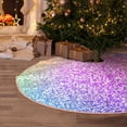 thumbnail image 5 of Sikiie Colorful Glitters Nativity Christmas Tree Skirt, Jesus Christian Winter Holiday Tree Mat Decoration(30-48IN)36", 5 of 6