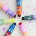 thumbnail image 4 of Pebbuoy Marker Pen Round Tip 6 Colors Quick-Drying Crayons for DIY Albums Drawing And Marking in Book Coloring Art Supplies, 4 of 7