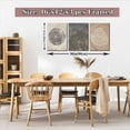 thumbnail image 4 of 3Pcs Framed Tree Ring Canvas Wall Art Print Pastel Gray Wood Spirals Picture Nature Abstract Drawings Poster Modern Minimalist Wall Decor for Living Room Bedroom Home Office 12"x16"x3, 4 of 6