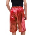 thumbnail image 3 of RXIRUCGD 2025 Summer Clothes for Kids Solid Color Loose Glossy Straight Leg Shorts For Boys And Girls Five Part Shorts For Performance Mid Length Shorts, 3 of 4