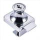 thumbnail image 1 of Cerradura para puerta de vidrio Fontainebleau, cerradura de acero cromado, pantalla de vidrio con cerradura para puerta de vidrio de 5-8 mm, 1 of 5
