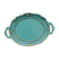 thumbnail image 2 of WeiLaiKeQi 4xDecorative Trays Round Resin Cosmetic Trays for Entryway Wedding Countertops Green European, 2 of 9
