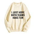 thumbnail image 5 of WEAIXIMIUNG Chandails en Molleton Col Rond Femmes Graphique Plage Noël Oversize Femmes Manches Longues Chandails en Molleton Col Rond Imprimé Lettre Léger Ample Chandails en Molleton Blouse Top, 5 of 5