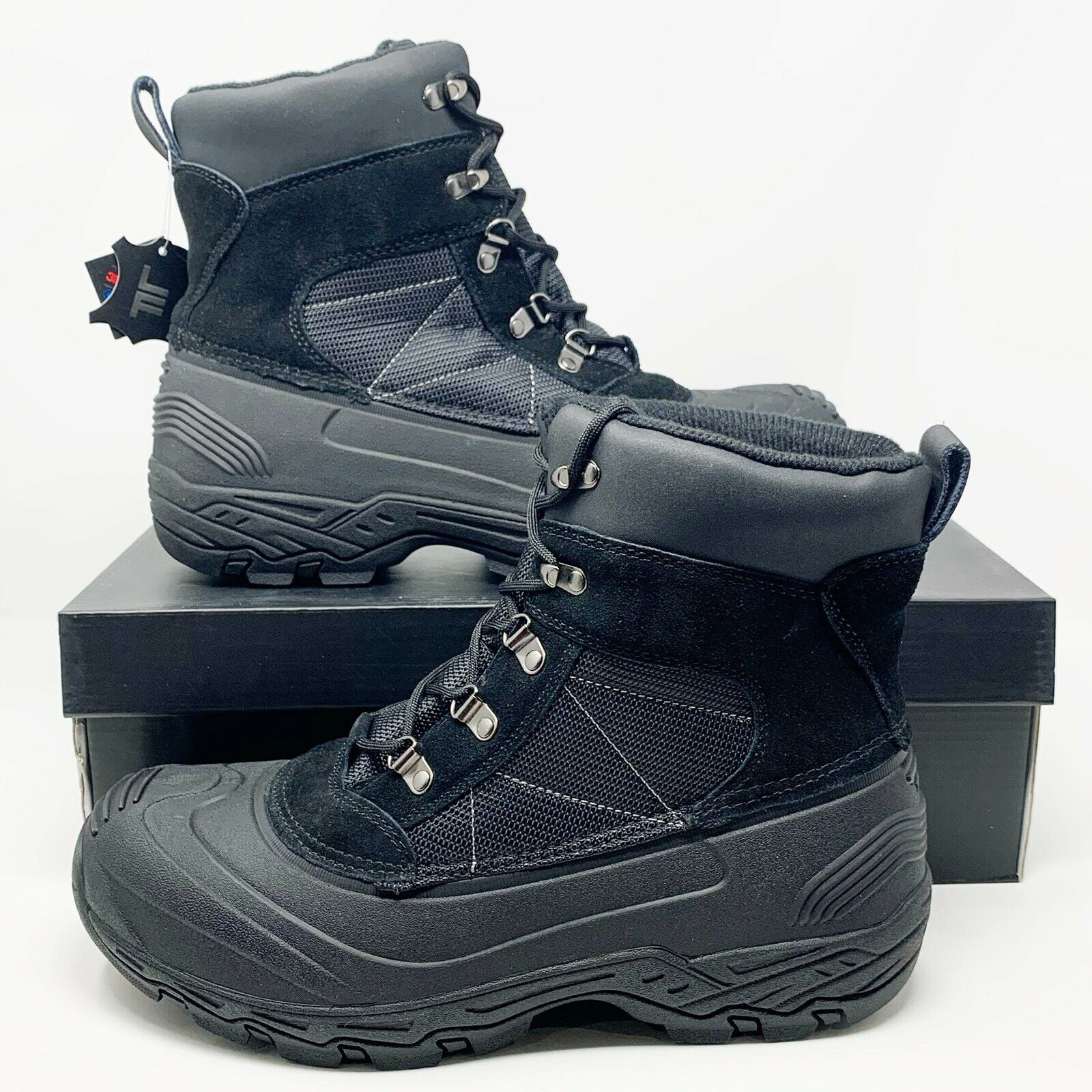 London Fog Men s BLACK Woodside Winter Ankle Boot US 8M Walmart