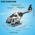 thumbnail image 3 of RUIG Helicopter Toy with Lights and Sound,Simulative Rescue Helicopter Toddler Kids Toys for Kids Aged 3 4 5 6 Pull-Back Propeller Army Toys Toddler Kids Boys Gifts ﻿, 3 of 8