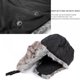 thumbnail image 3 of Gorro de cazador con orejeras para hombre y mujer, cálido y resistente al viento, para esquí, caza, piel sintética, para nieve, color gris., 3 of 7
