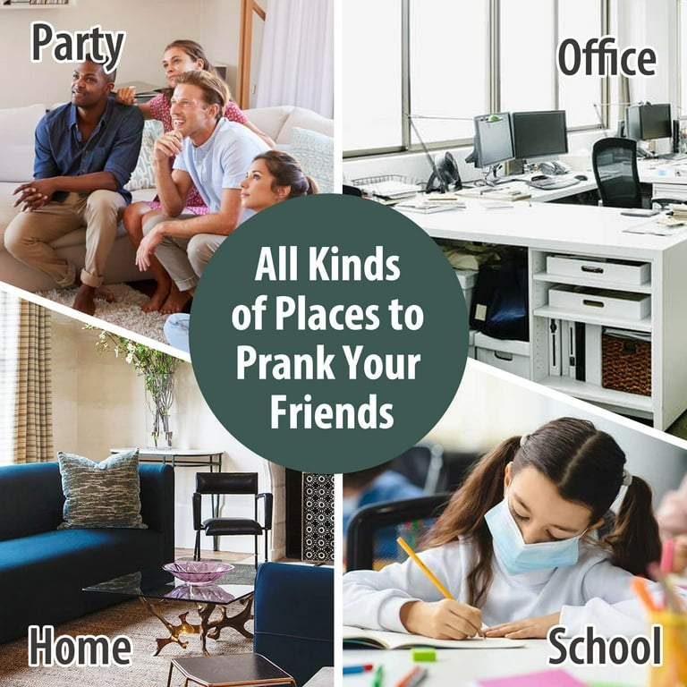 Bat Shape Cricket Noise Maker - 16 Sound Prank Device With Random Timer