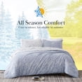 thumbnail image 4 of Elegant and Chic Winter Brush Reversible Soft Down Alt 3-Piece Comforter Set by Southshore Fine Linens, 4 of 9
