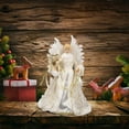 thumbnail image 5 of HongHeng Angel Christmas Tree Topper 13.2-Inch Glitter Angel Figurines Treetop Unlit for Christmas Decoration, 5 of 7