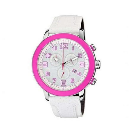 Citizen DRIVE BRT 3.0 Chronograph White Leather Women's Watch, AT2230-03A