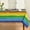 Yellow, variant on LGBT Round Tablecloth 60×60 Inch Round, Gay Pride Flag Rainbow Washable Table Cover for Party Picnic Dinner Decor