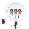 thumbnail image 3 of Aro de Luz LED Profesional 45cm Gadgets And Fun RGB iluminacion blanca y de colores 18 pulgadas, 3 of 5