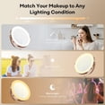thumbnail image 2 of Espejo de maquillaje Elasound con aumento de 20X y luces de 9 pulgadas, 2 of 7