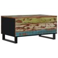 thumbnail image 5 of vidaXL Coffee Table 80x50x40 cm Solid Wood Reclaimed&Engineered Wood, 5 of 5