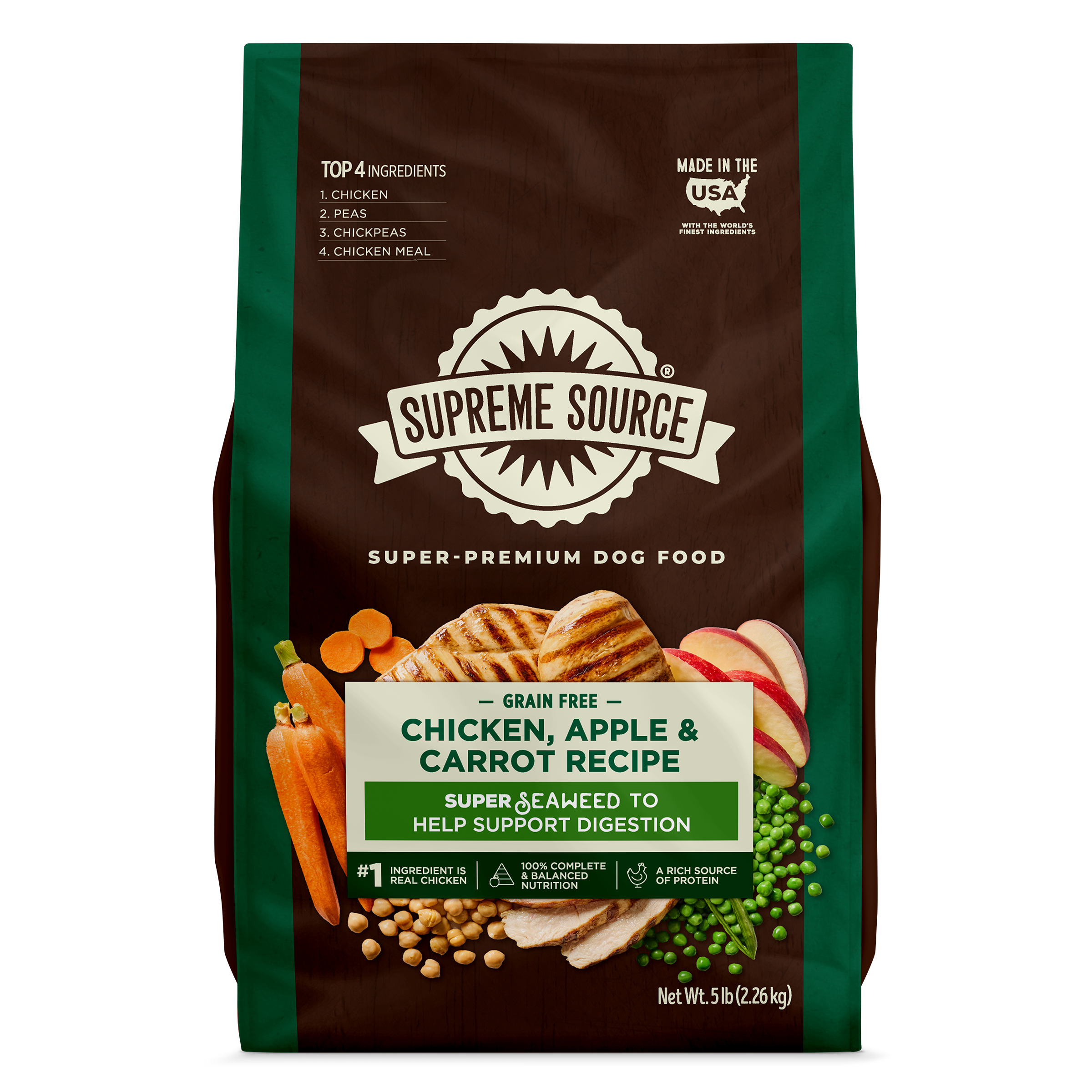 Supreme Source Grain-Free Chicken, Apple & Carrot, 5 lb