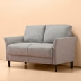 thumbnail image 3 of Zinus Jackie 2-Seater Loveseat, Soft Grey, 3 of 8