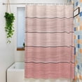 thumbnail image 6 of Gradient Pink Shower Curtain, Wood Grain Abstract Striped Vintage Simple Waterproof Shower Curtain Set with 12 Hooks Lightweight Bath Curtains Fabric Bathroom Decor 36x72 Inches, 6 of 9