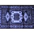 thumbnail image 1 of Ahgly Company Indoor Rectangle Persian Blue Traditional Area Rugs, 5' x 8', 1 of 4