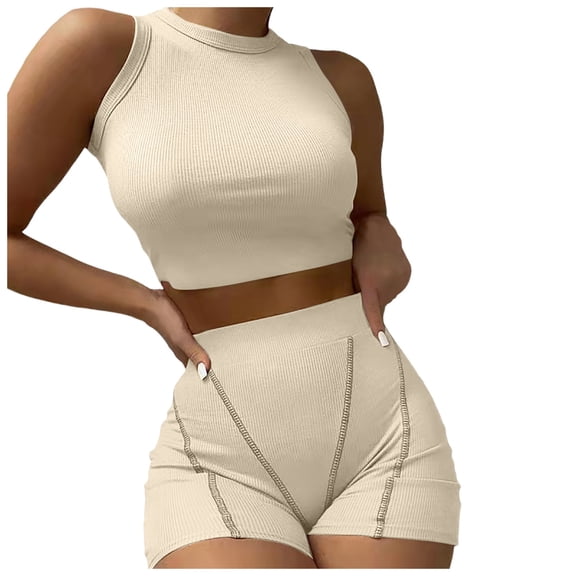 MuXiKeJi Clothes Women Outfits Short Sleeve Summer Set Casual Loungewear Matching Shorts Pocket Design Daily Wear Style