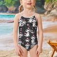 thumbnail image 2 of Kuromi And My Melody Girls One Piece Swimsuits Hawaiian Summer Swimwear Beach Bathing Suit Outfits, 2 of 6