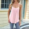thumbnail image 4 of Camisetas Sin Mangas para Mujer, Top de Verano con Tirantes Finos, Camisa Holgada para Vacaciones en la Playa, Informal, 2025 Rosa L, 4 of 9