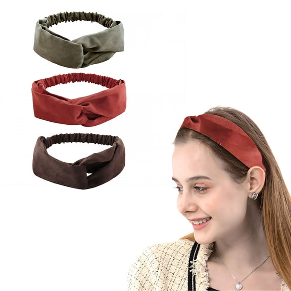 BESTSKY 3Pcs Wide Headbands for Women,Cool Touch Wide Headband,Cute Headbands for Women,Style1