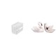 thumbnail image 1 of Caja de almacenamiento de papel higiénico de resina acrílica con forma de cisne. Dispensador moderno de toallas de papel. Soporte de pared para pañuel, 1 of 8