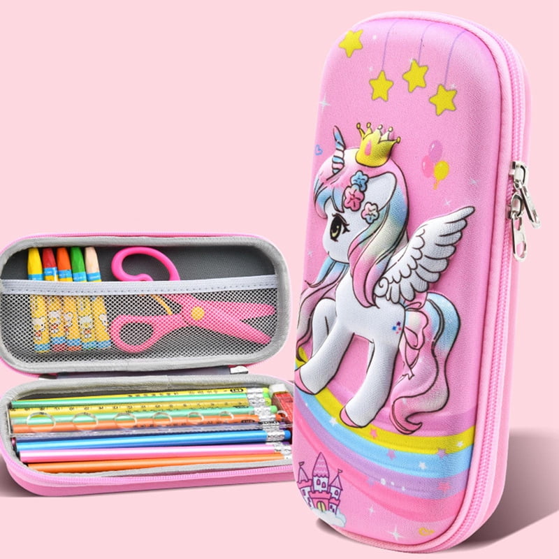 TCJJ Pencil Case for Girls,Cute Unicorn Stationery Set for Kids,3D EVA  Pencil Pen Box Organizer with…See more TCJJ Pencil Case for Girls,Cute  Unicorn