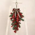 thumbnail image 5 of Set of 3 Pre-Lit Mini Christmas Wreaths,Red Berries Bow Christmas Decoration, 5 of 7
