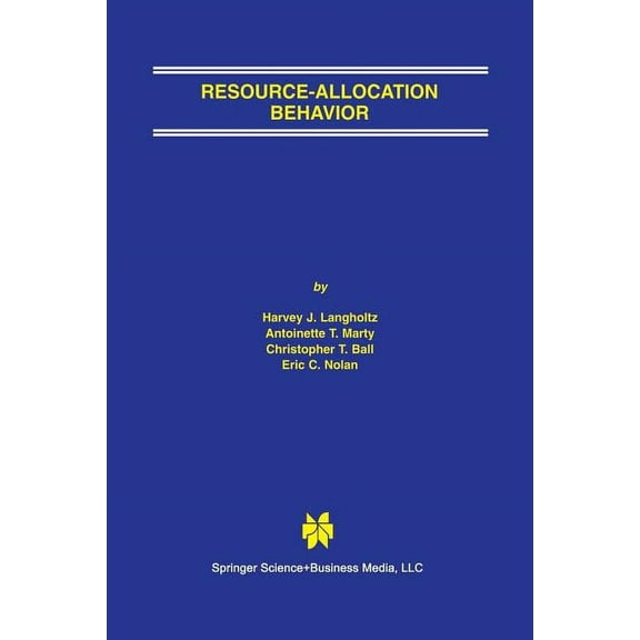 Resource-Allocation Behavior, (Paperback)