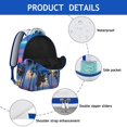 thumbnail image 4 of Hawaii Tropical Wind Palm Leaves Backpack: Perfect Gift for Students, Durable Lightweight Laptop Daypack for High School College, Large Capacity Bookbag for Campus Commute, 4 of 6
