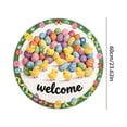 thumbnail image 2 of Easter Bunny Welcome Mat Round Non- Absorbent Durable Floor Rug for Holiday, 2 of 6