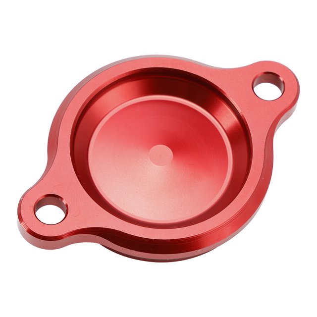 Engine Oil Filter Cover Red For Honda Super Cub C125 Hunter Cub CT110 CT125