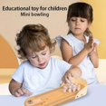 thumbnail image 2 of Children's educational toys parent-child interactive mini bowling ball wooden toys, 2 of 11