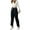 Black, variant on Riforla Elegant Women's Solid Color High Waist Ankle Length Straight Leg Dress Pants for Office Wear Summer Pants for Women 2024 White S