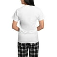thumbnail image 2 of CafePress - Batty Bear Purple - Women's Short Sleeve Print T-Shirt and Pants Light Cotton Pajama Set, 2 of 7