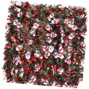 SKYSONIC 6 Pieces 39.4 Foot Christmas Snowman Tinsel Garland Xmas Hanging Tinsel Garland Metallic Chunky for Tree Decoration Winter Xmas Party Supplie