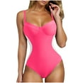 thumbnail image 5 of Taqqpue Women's One Piece Swimsuits Tummy Control Bikini Set Coverage Sexy V Neck Bathing Suit Solid Color Swimwear Beach vacation clothes, 5 of 8