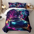 thumbnail image 2 of Homewish Cool Race Car Bed Spread Queen For Kids Boys,Sports Car Queen Coverlet Set,3-Piece, 2 of 7
