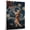 Akita, variant on Barbet Cute Dog Basketball Stretched Canvas Size 8x12 – Retro Barbet Dog Batter in Action With Basketball for Themed Living Room