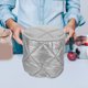 thumbnail image 4 of Hytrove Bolsa De Comida Térmica Plateada Con Aislamiento Impermeable Ideal Para Transporte Y Catering En Cocina, 4 of 8