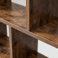 thumbnail image 4 of IULULU 62" Geometric Bookcase, 5-Tier S-Shaped Modern Bookshelf, Tall Room Divider Shelf for Living Room, Bedroom, Home Office, Hallway, Rust Brown, 4 of 6