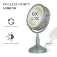 thumbnail image 2 of Zadro Fluorescent Lighted Makeup Mirrors with Magnification & Dimmable, 2 of 7