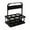Black_Base#4355, variant on Foldable Plastic Basket Beverage Carrier | Portable Drink Holder Stand | Durable Leak-Proof Rack with Ergonomic Handle | Ideal for Outdoor Events, Picnics, BBQ | Size 31x26x18cm | 1-Pack