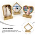 thumbnail image 5 of HONITANO 1Set Bamboo Desktop Frame Light Brown Wear Resistant Natural Photo Display, 5 of 5