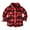 Red, variant on LNMQLPDBS Boys Plaid Button Down Shirt Flannel Long Sleeve Turn Down Collar Shirt with Chest Pocket Kids Jacket for Spring Autumn Toddler Clothes for Girls Boys Trendy Tops Red 7-8 Years
