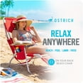 thumbnail image 2 of Ostrich de Luxe Chaise de Plage Sport 3-en-1 Rembourrée, Rouge, 2 of 13