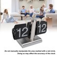 thumbnail image 3 of Retro Digital Flip Down Clock, Vintage Digital Flip Desk Clock, Flip Clock with Ambient Light, Stainless Steel Frame, Easy to Read,  Decor, Holiday Gifts, 3 of 8