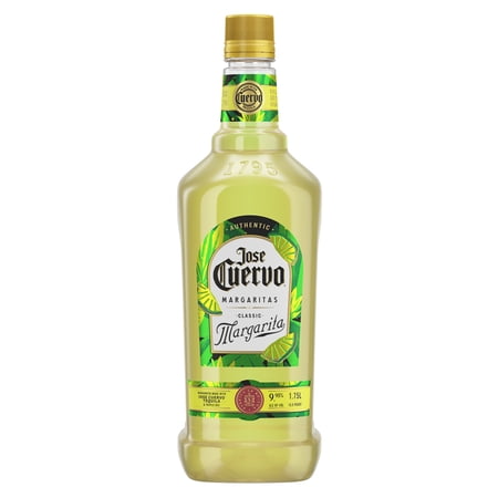 Jose Cuervo Authentic Margarita Classic Lime Cocktail, 1.75 L Plastic Bottle, 9.95% ABV