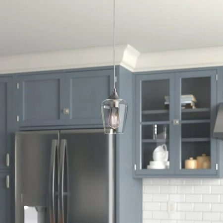 

1-Light Glass Bell Pendant Ceiling Light